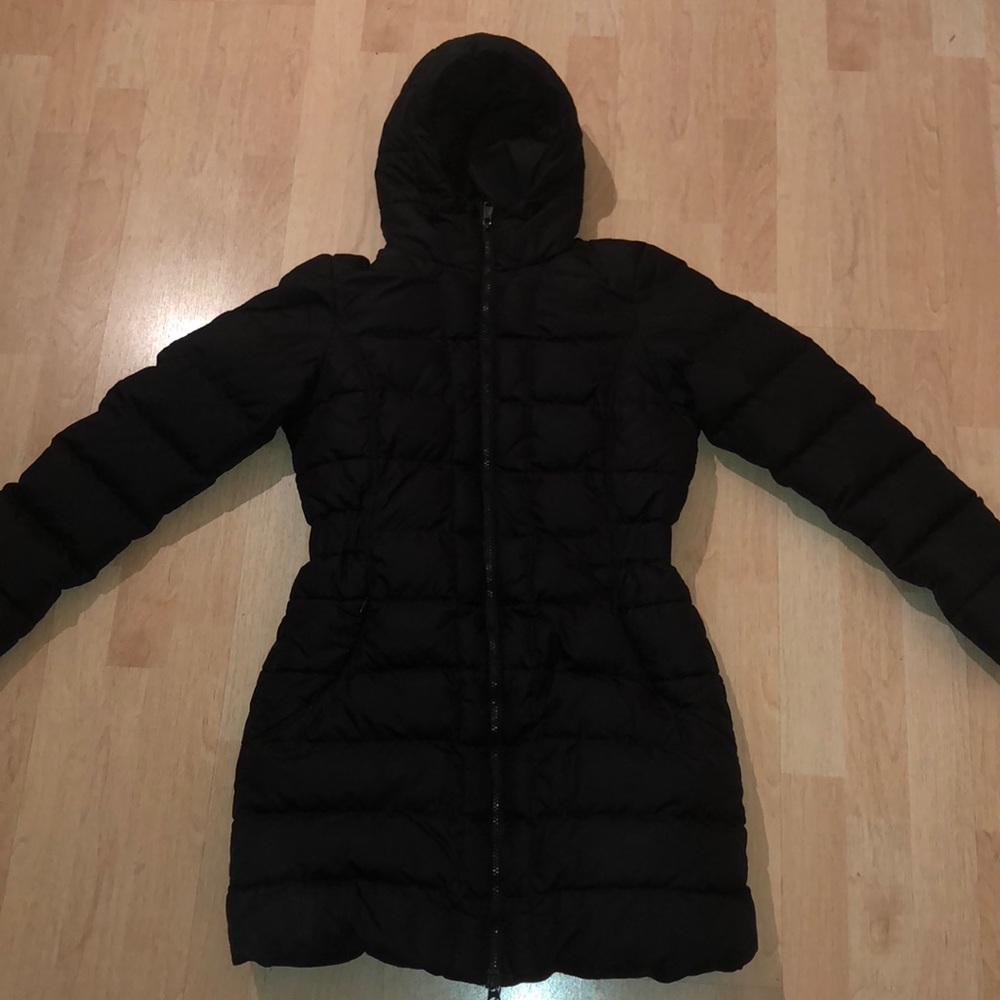 Women’s long North Face puffer